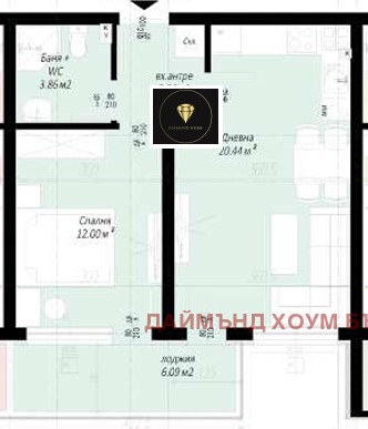 Satılık  1 yatak odası Plovdiv , Belomorski , 62 metrekare | 42428107 - görüntü [2]