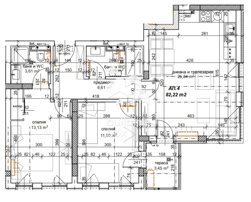 Продава 3-СТАЕН, гр. Пловдив, Пещерско шосе, снимка 11 - Aпартаменти - 48305582