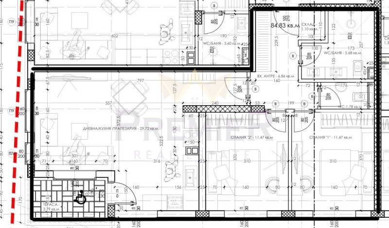 Продается  2 спальни Варна , Изгрев , 99 кв.м | 78786233 - изображение [2]