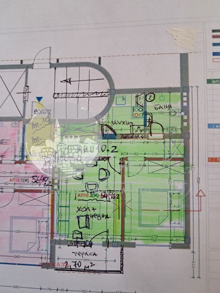Till salu  1 sovrum Plovdiv , Marasja , 58 kvm | 88289882 - bild [7]