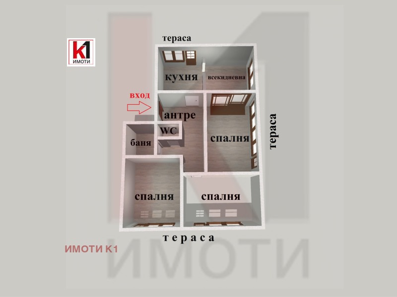 На продаж  3+ кімнати область Пазарджик , Пещера , 130 кв.м | 55125058 - зображення [2]