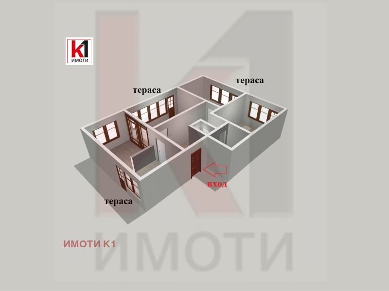 На продаж  3+ кімнати область Пазарджик , Пещера , 130 кв.м | 55125058 - зображення [3]