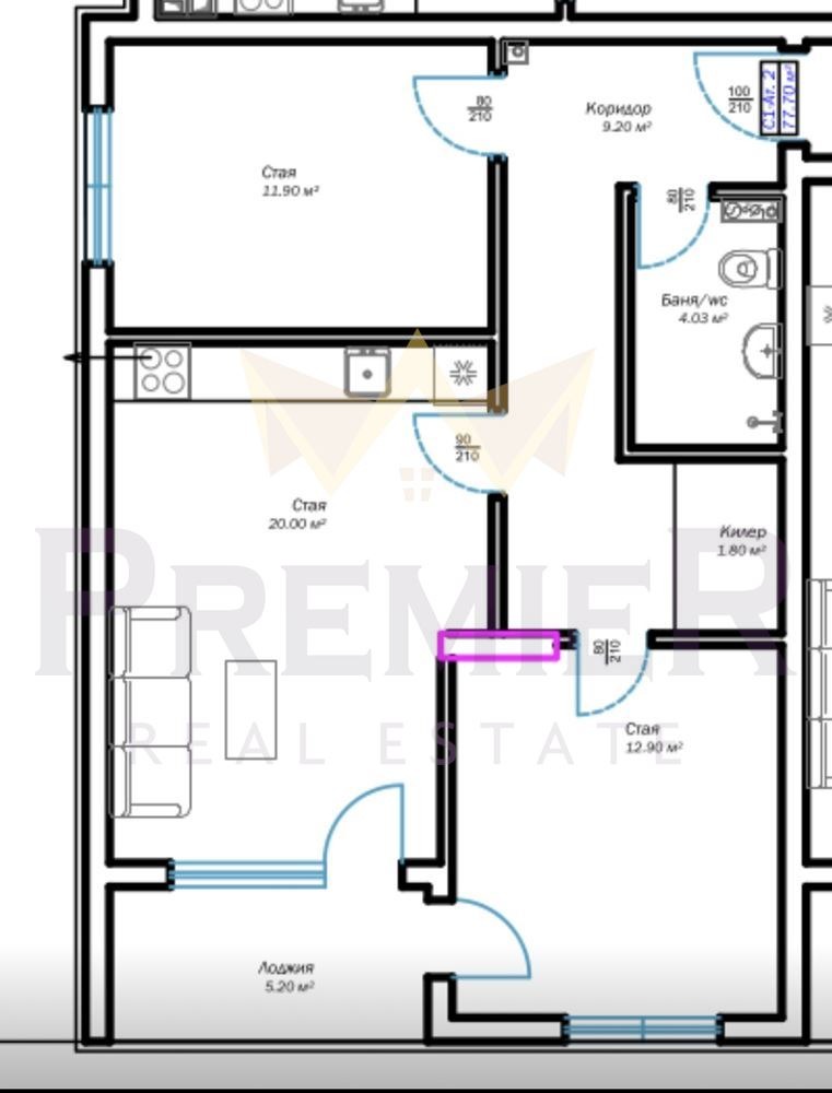 Продава 3-СТАЕН, гр. Варна, м-т Пчелина, снимка 6 - Апартаменти - 54366948
