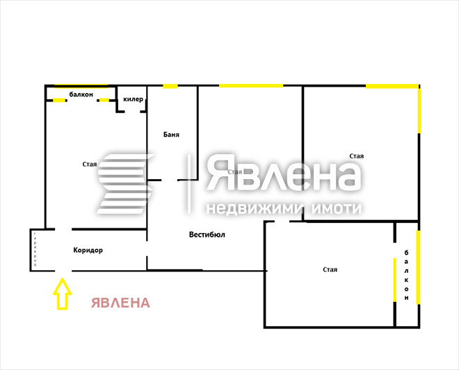 Продава 4-СТАЕН, гр. София, Докторски паметник, снимка 15 - Aпартаменти - 49293123