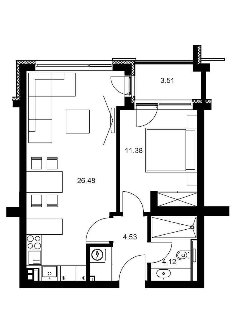 Till salu  1 sovrum Varna , Briz , 70 kvm | 23697138 - bild [9]