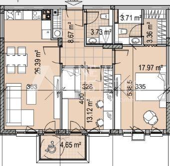 Till salu  1 sovrum Sofia , Manastirski livadi , 71 kvm | 27078738 - bild [2]