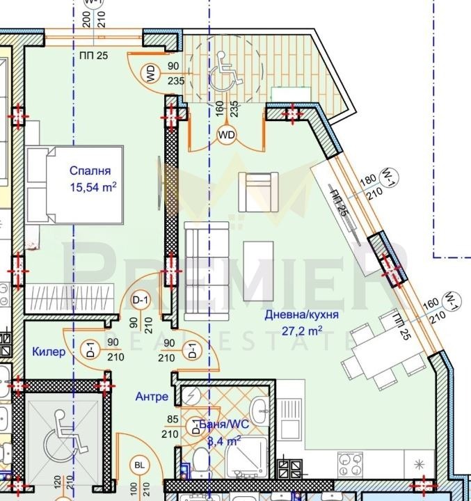 Продава 2-СТАЕН, гр. Варна, Погреби, снимка 2 - Апартаменти - 54515377