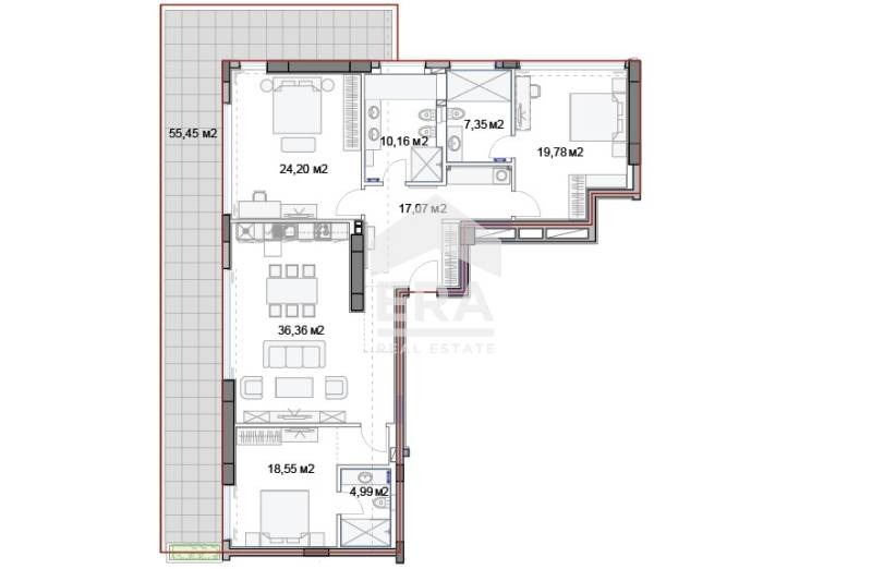 Продава 4-СТАЕН, гр. Варна, к.к. Слънчев ден, снимка 6 - Апартаменти - 54123462