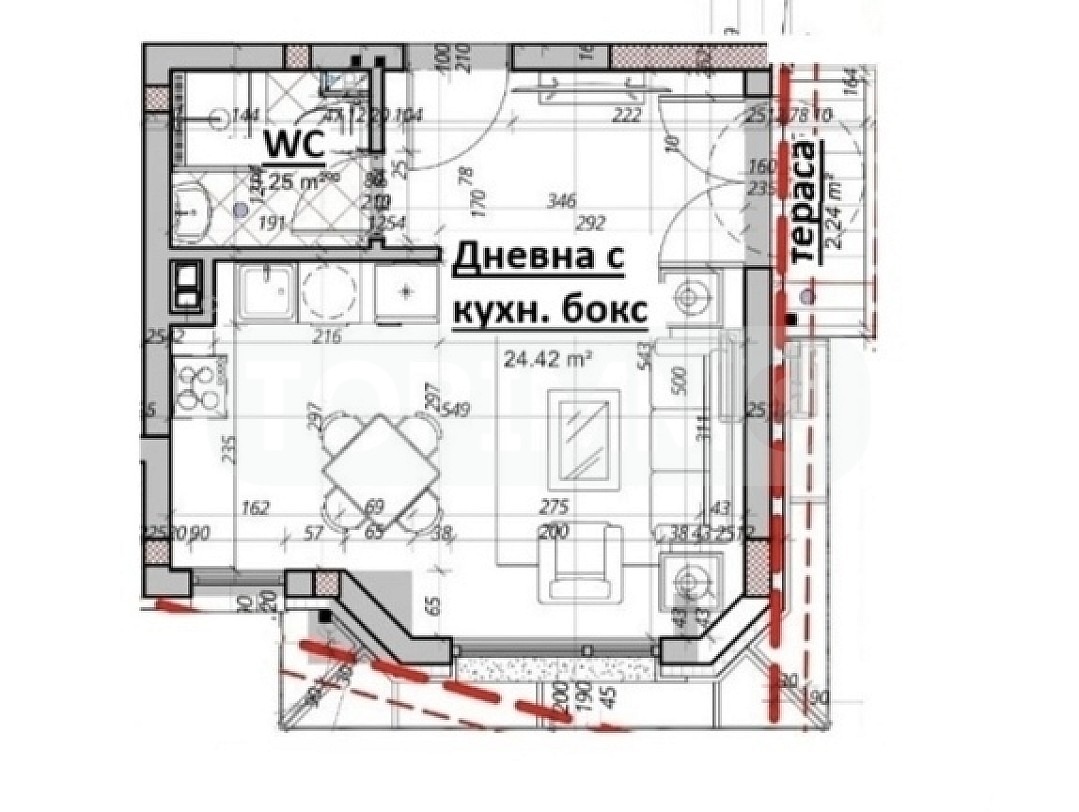 Продава 1-СТАЕН, гр. Варна, Кайсиева градина, снимка 2 - Апартаменти - 55921550