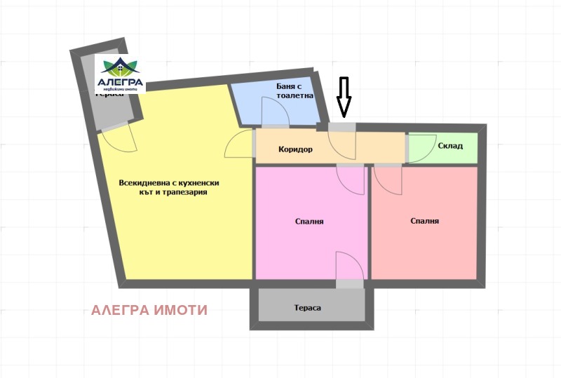 Продава 3-СТАЕН в град Пазарджик, Ябълките - 100 кв.м / 96 500 € » 188 737.60 лв., АЛЕГРА ИМОТИ