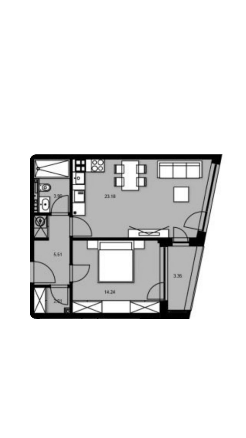 En venta  1 dormitorio Varna , Tsveten kvartal , 70 metros cuadrados | 92653755 - imagen [6]