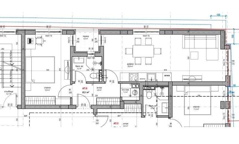 Til salg  1 soveværelse Sofia , Slatina , 73 kvm | 25881156 - billede [3]