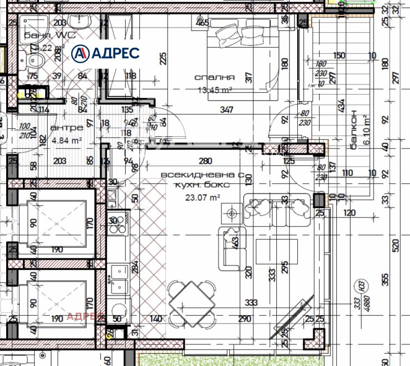 De vânzare  1 dormitor Varna , Mladost 1 , 74 mp | 39702222