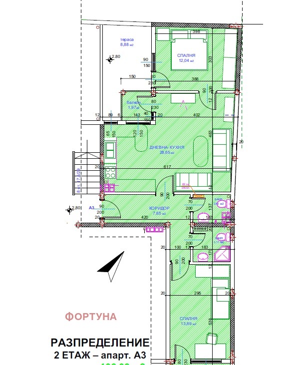 Продава 3-СТАЕН, гр. Русе, Център, снимка 1 - Aпартаменти - 49540079