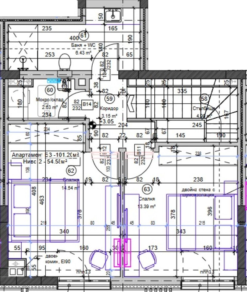 De vânzare  2 dormitoare Sofia , Dragalevți , 113 mp | 69905516 - imagine [3]