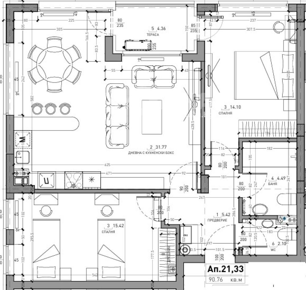 Продава 3-СТАЕН, гр. София, Малинова долина, снимка 2 - Апартаменти - 54915321