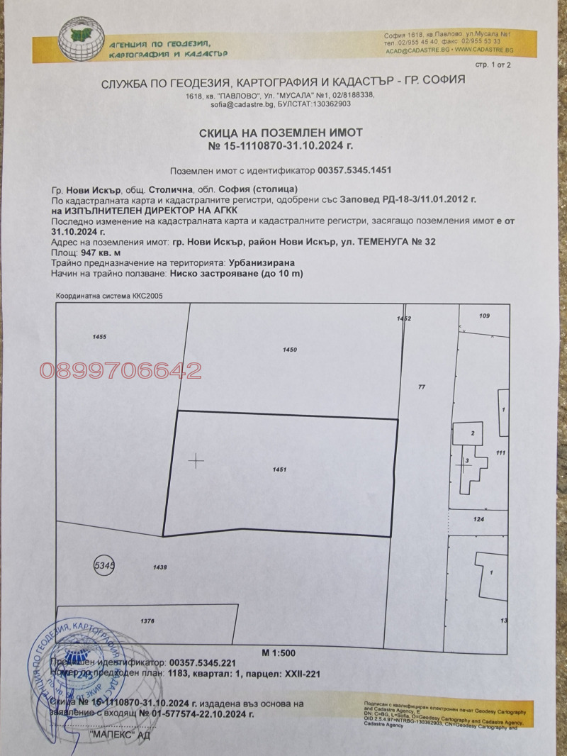 Продава ПАРЦЕЛ, гр. Нови Искър, област София-град, снимка 3 - Парцели - 49445819