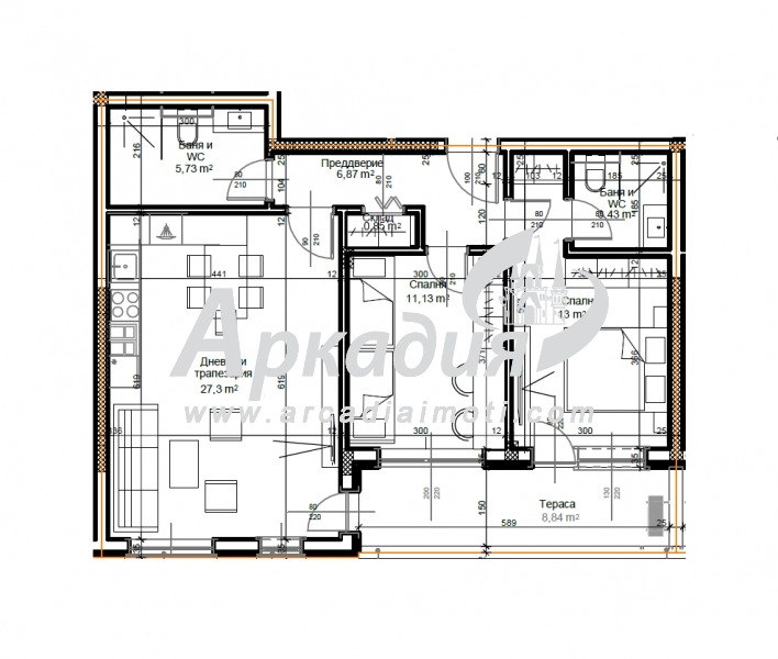Продава  3-стаен град Пловдив , Въстанически , 103 кв.м | 40972554
