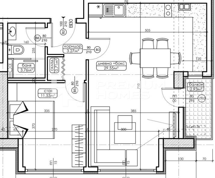 Продава 2-СТАЕН, гр. София, Дружба 2, снимка 2 - Апартаменти - 54302579