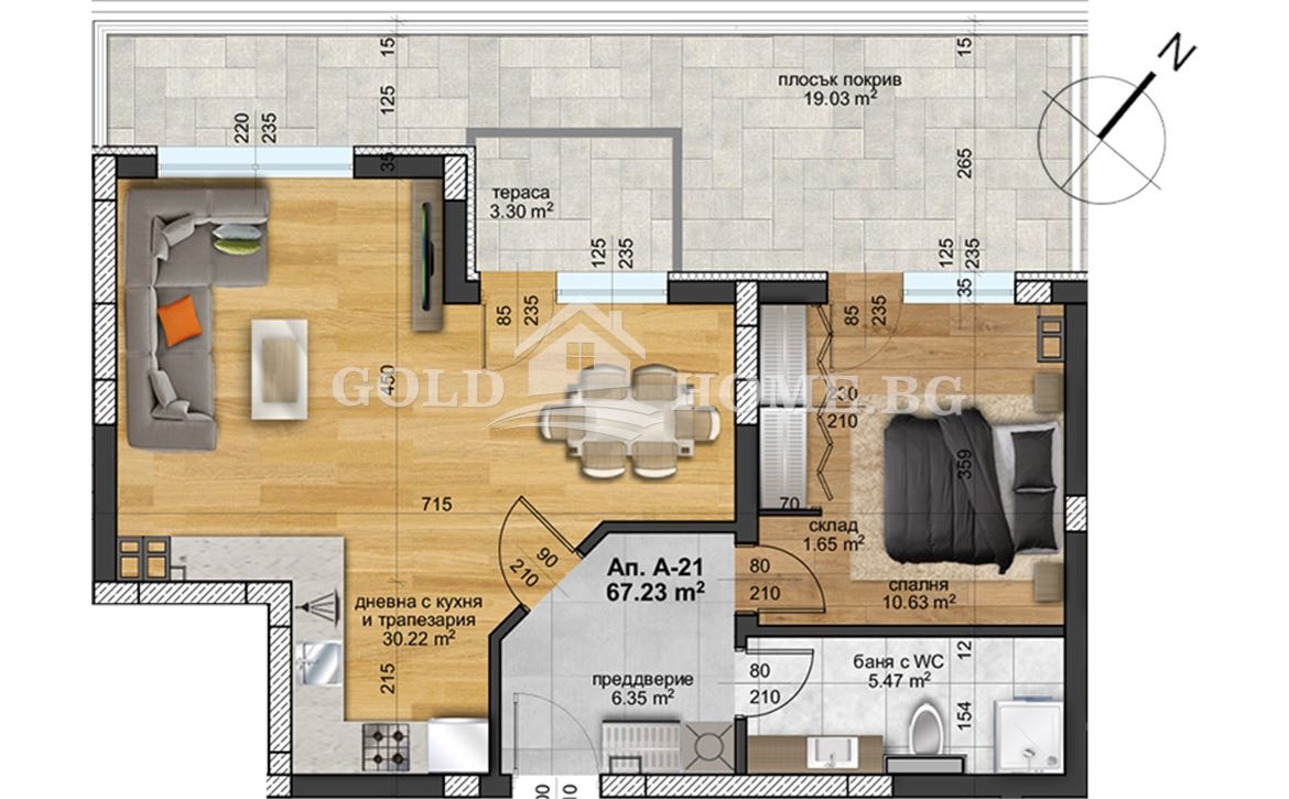 Продава 2-СТАЕН, гр. Пловдив, Христо Смирненски, снимка 4 - Апартаменти - 54538563