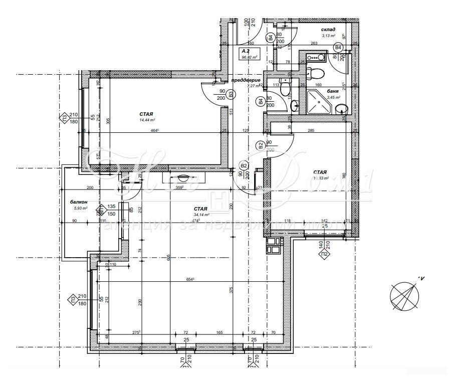 Продава 3-СТАЕН, гр. София, Дружба 1, снимка 2 - Апартаменти - 56002530