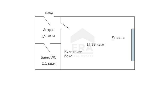 Myytävänä  Studio Varna , Troševo , 24 neliömetriä | 48151691 - kuva [5]