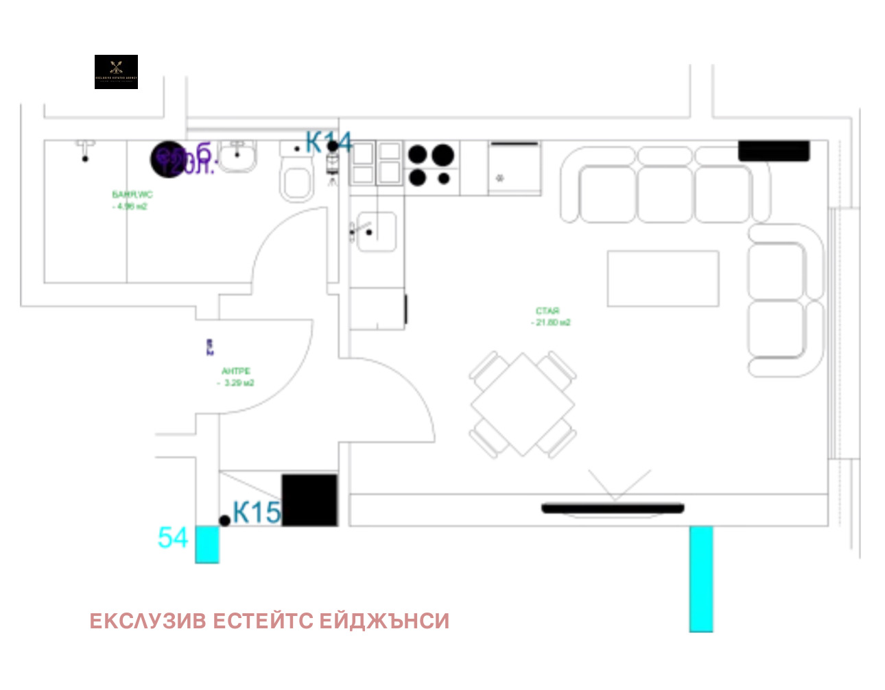 Продава 1-СТАЕН, гр. Пловдив, Младежки Хълм