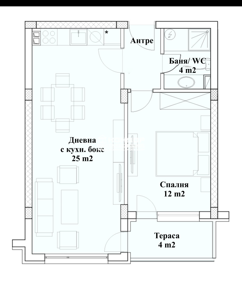 In vendita  1 camera da letto Plovdiv , Karshiiaka , 70 mq | 56820012 - Immagine [5]