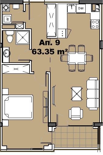 En venta  1 dormitorio Sofia , Knyazhevo , 76 metros cuadrados | 21071994 - imagen [4]