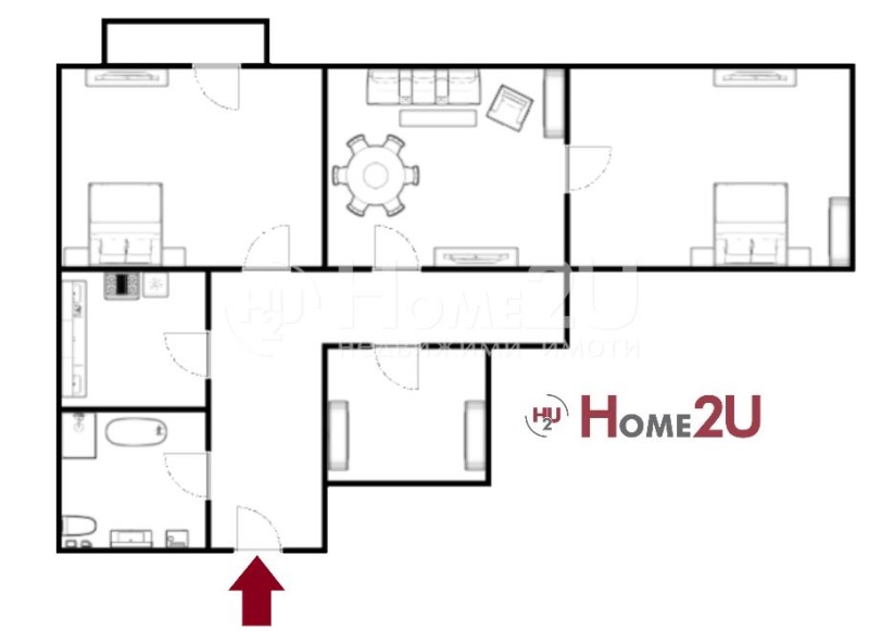 Zu verkaufen  2 Schlafzimmer Plowdiw , Kameniza 1 , 84 qm | 80217313 - Bild [8]