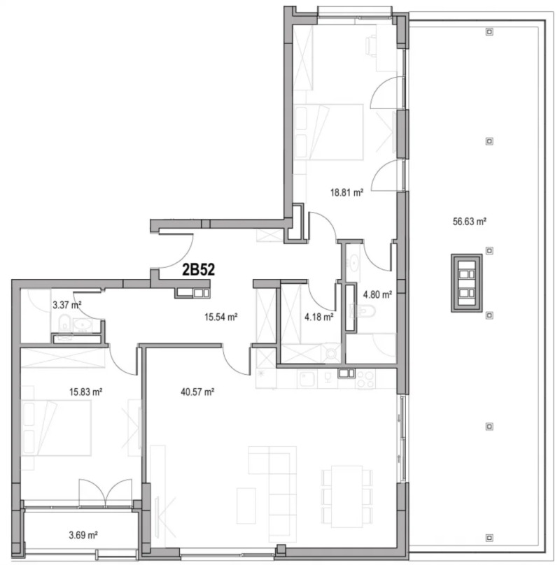 Zu verkaufen  2 Schlafzimmer Plowdiw , Otdih i kultura , 224 qm | 39224103 - Bild [3]