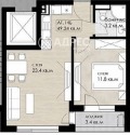 Продава  2-стаен град София , Дружба 2 , 58 кв.м | 79260368 - изображение [4]