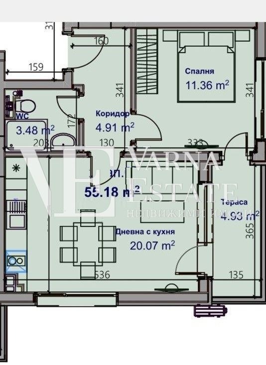 À venda  1 quarto Varna , Mladost 2 , 55 m² | 44911106