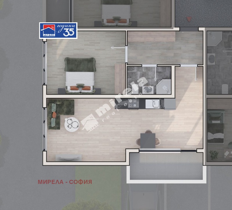 Продава 2-СТАЕН, гр. София, Дружба 2