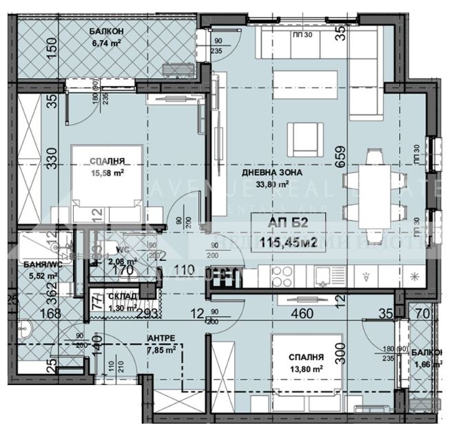 Na sprzedaż  2 sypialnie Plowdiw , Ostromila , 115 mkw | 17569563 - obraz [3]