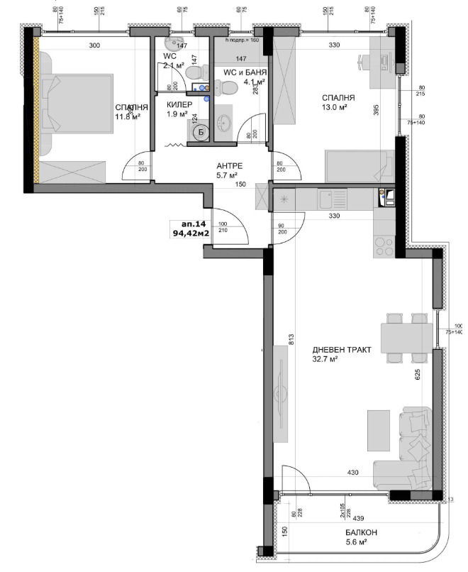 Продава  3-стаен град Варна , Владислав Варненчик 1 , 102 кв.м | 16771813 - изображение [2]
