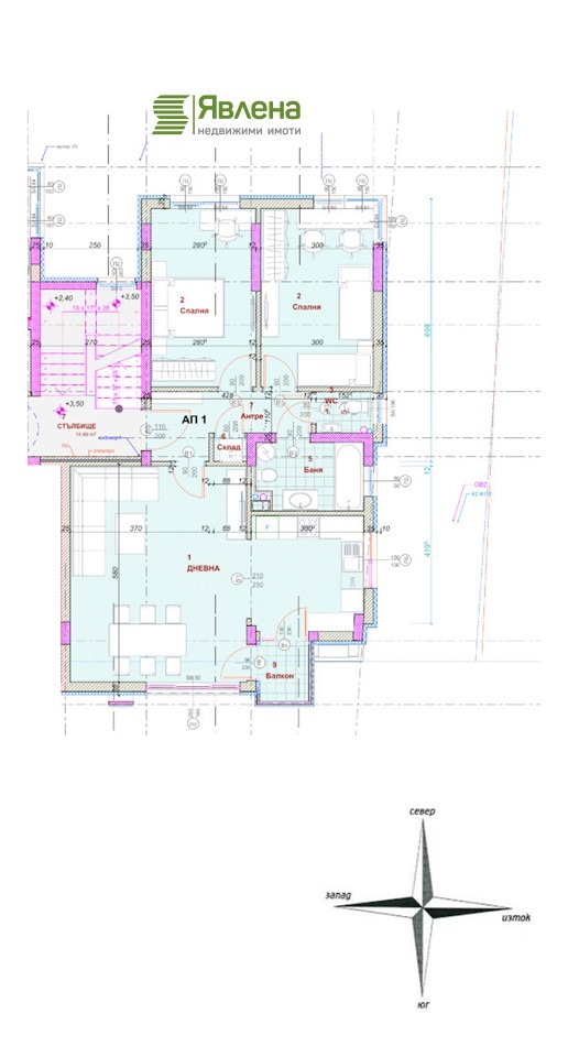 In vendita  2 camere da letto Sofia , Geo Milev , 111 mq | 16944006 - Immagine [2]