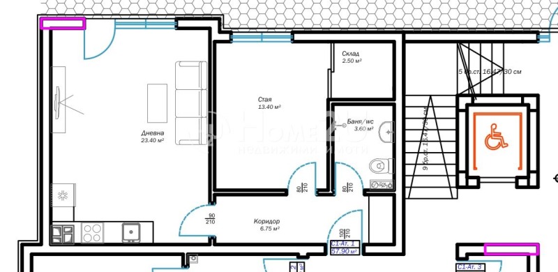 Продава 2-СТАЕН, гр. Варна, м-т Пчелина, снимка 4 - Апартаменти - 52441893