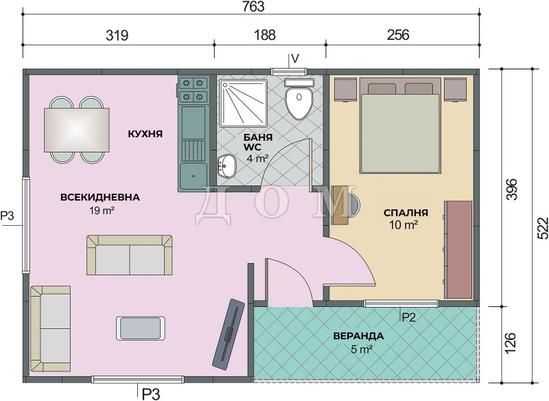 Satılık  Ev Şumen , Centar , 40 metrekare | 79981858 - görüntü [2]