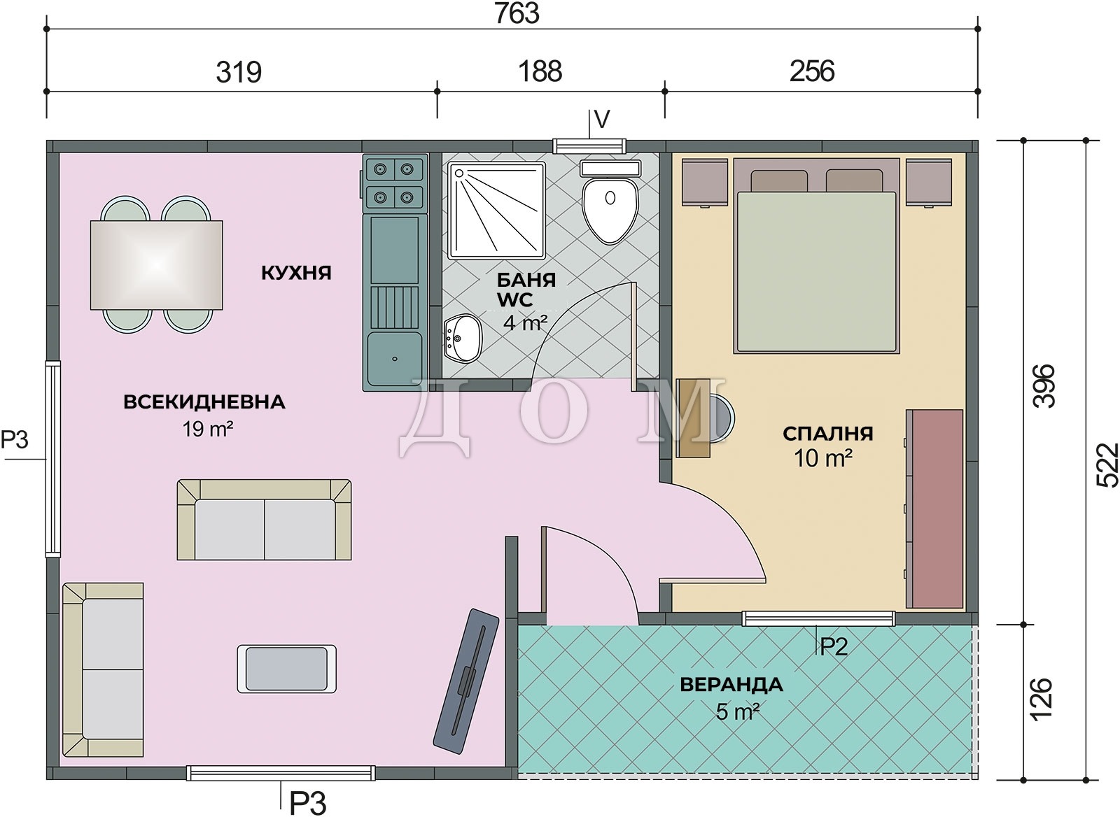 Продава КЪЩА, гр. Шумен, Център, снимка 2 - Къщи - 51298263