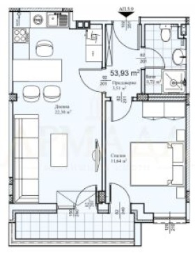 Na sprzedaż  1 sypialnia Plowdiw , Proslaw , 60 mkw | 72846556 - obraz [2]