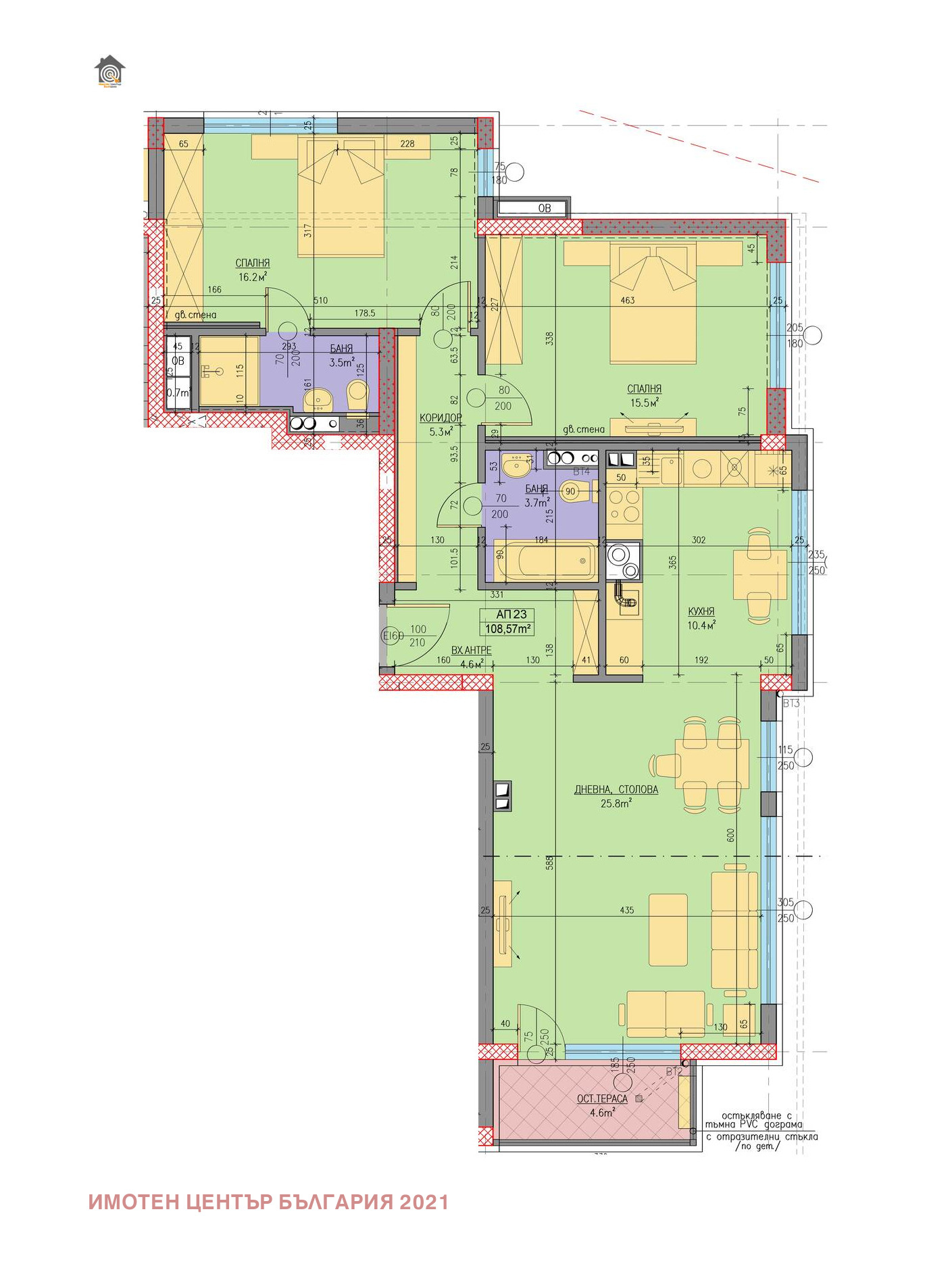 Продава 3-СТАЕН, гр. София, Кръстова вада, снимка 2 - Апартаменти - 55834928