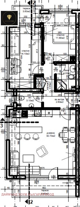 For Sale  2 bedroom Plovdiv , Belomorski , 113 sq.m | 13732854 - image [2]