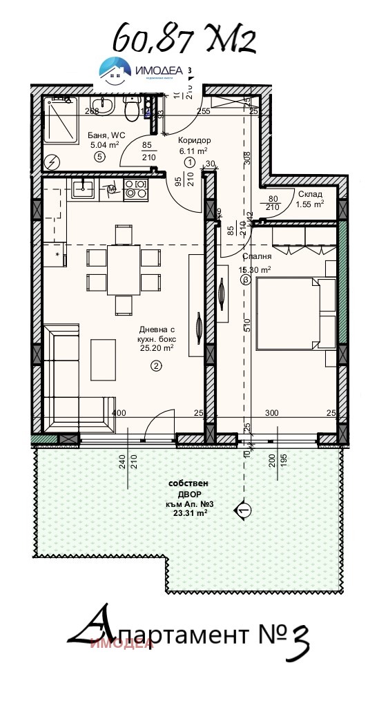 Zu verkaufen  1 Schlafzimmer Weliko Tarnowo , Zona B , 94 qm | 91213986 - Bild [2]