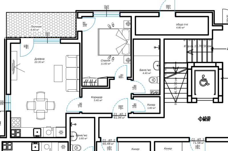 Te koop  1 slaapkamer Varna , m-t Alen mak , 54 m² | 34693457 - afbeelding [5]