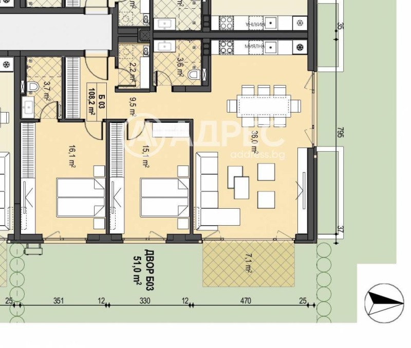 Продава 2-СТАЕН, гр. София, Бояна, снимка 4 - Апартаменти - 52752139