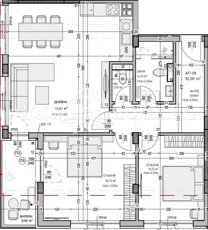 À venda  2 quartos Plovdiv , Ostromila , 95 m² | 80453746 - imagem [3]
