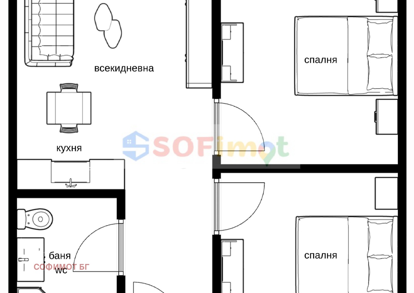 Продава 3-СТАЕН, гр. София, Център, снимка 2 - Апартаменти - 54391951