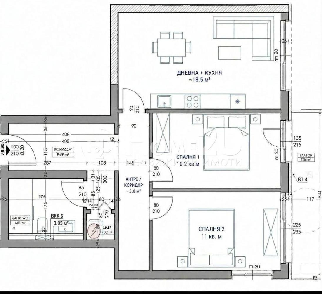 Продава 3-СТАЕН, гр. Варна, Владислав Варненчик 1, снимка 3 - Апартаменти - 56219536