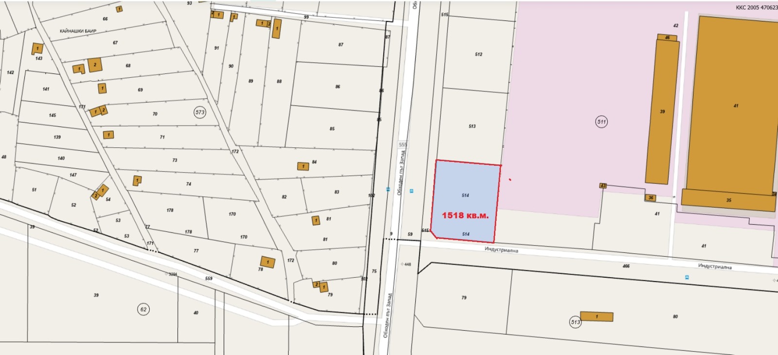 Продава ПАРЦЕЛ, гр. Ямбол, Промишлена зона, снимка 2 - Парцели - 52734485